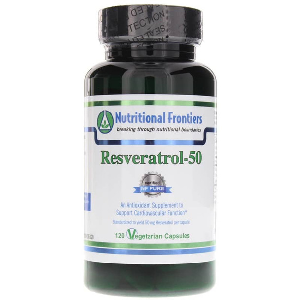 Resveratrol-50 by Nutritional Frontiers 120 vegetarian capsules (Best By: March 2018)
