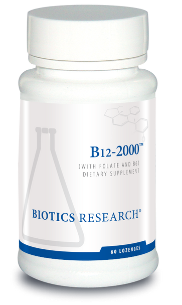 B12-2000 by Biotics Research Corporation 60 Lozenges