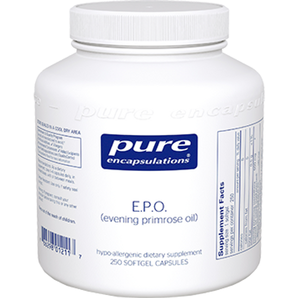 E.P.O. 500 mg 250 softgel capsules by Pure Encapsulations
