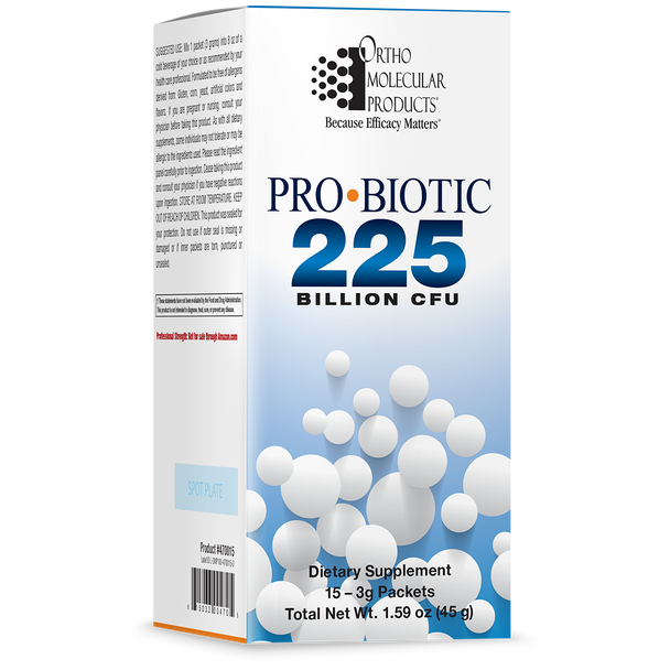 This product is on a back order status. We recommend you order a different brand's superior grade Probiotic maintenance support product, such as Designs For Health ProbioMed 250B; Genestra HMF Intensive 500; Innate Response Formulas Flora 300-14 7 Day Intensive; or NutriDyn UltraFlora Probiotic Pro.

To order Designs For Health products, please go to our Designs for Health eStore or Virtual Dispensary to directly order from Designs For Health by simply either copying one of the two links below and pasting the link into your internet browser, or by clicking onto one of the two links below to take you straight to the Designs For Health eStore or Virtual Dispensary.

If using the eStore to order, once you have copied and pasted the link into your browser, set up a patient account at the top right hand side of the eStore page to "Sign-up". After creating an account, you next shop for the products wanted, either by name under Products, or complete a search for the name of the product, for a product function, or for a product ingredient. Once you find the product you have been looking for, select the product and place the items into the shopping cart. When finished shopping, you can checkout, and Designs For Health will ship directly to you:

http://catalog.designsforhealth.com/register?partner=CNC

Your other alternative is to use the Clinical Nutrition Center's Designs For Health Virtual Dispensary. You will need to first either copy the link below and paste it into your internet browser, or click onto the link below to be taken to the Designs For Health Virtual Dispensary. Once at the DFH Virtual Dispensary, you can begin adding the Designs For Health products to your shopping cart, and during the checkout process, you will be prompted to set up an account for your first purchase here if you have not yet set up an account on the Clinical Nutrition Centers Virtual Dispensary. For future orders after completing the initial order, you simply use the link below to log into your account to place new orders:

https://www.designsforhealth.com/u/cnc