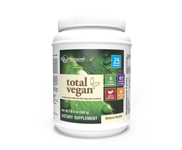 Total Vegan Natural Vanilla -14 servings (1 lb. 2 oz.) by NuMedica