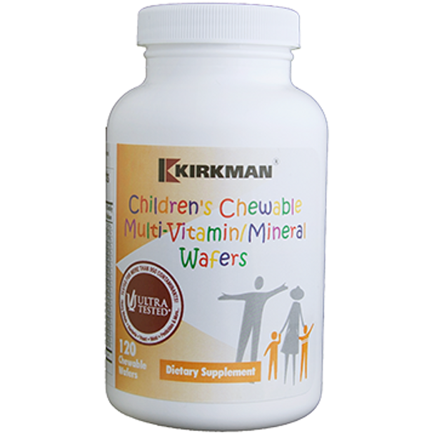 Children's Multivitamin 120 chewables Natural Mango Peach flavor by Kirkman Labs