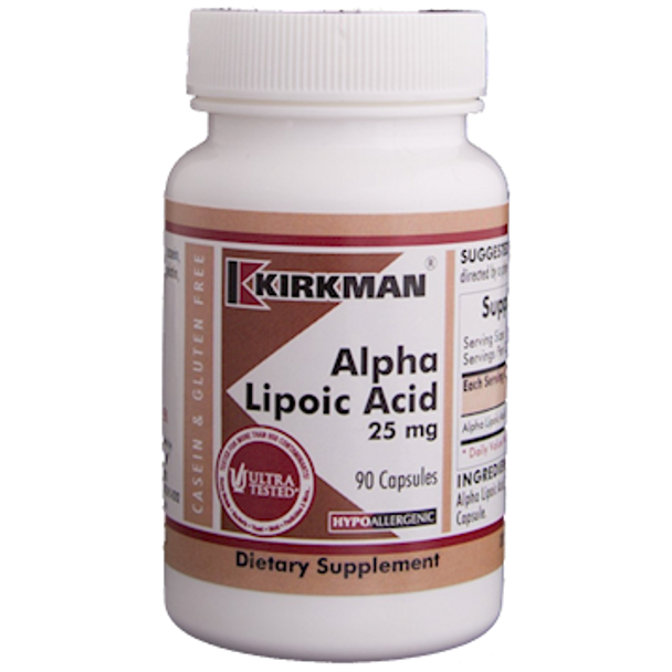 Alpha Lipoic Acid 25 mg (90 caps) by Kirkman Labs