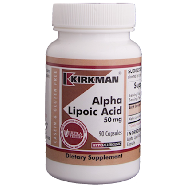 Alpha Lipoic Acid 50 mg (90 caps) by Kirkman Labs