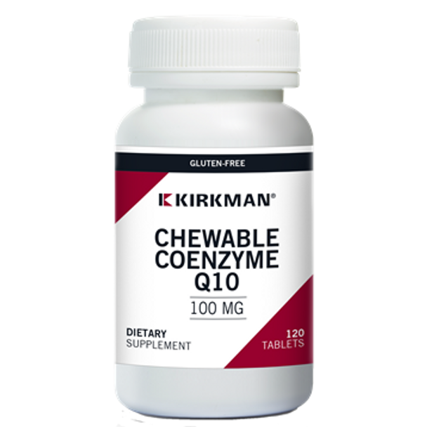 Coenzyme Q10 100 mg tablets (120 ct. chewable) with Stevia by Kirkman Labs