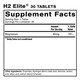 H2 Elite® 30 Tablets  By Quick Silver From Clinical Nutrition Centers