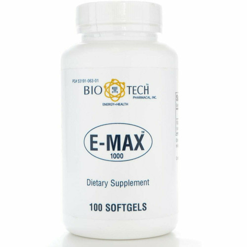 E-Max 1000 100 softgels by Bio-Tech - Clinical Nutrition Centers