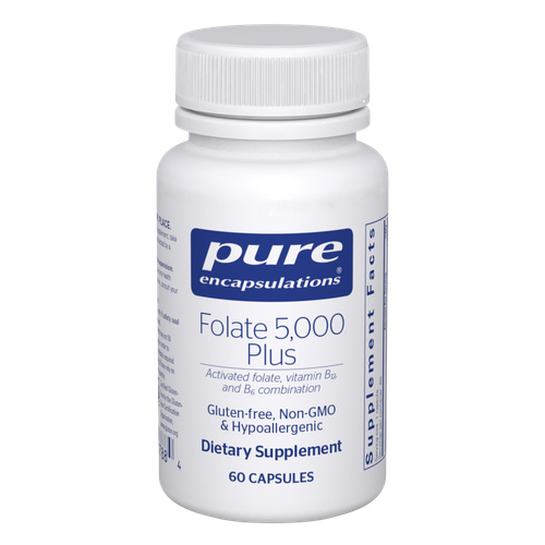 Folate 5,000 Plus 60 capsules by Pure Encapsulations