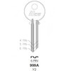 Ilco 999A Key Blank for Yale Y2 NP (10-Pack)