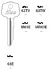 Ilco M63E Key Blank for older Mercedes/Porsche