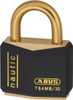 ABUS T84MB/30KA 8302 Padlock, Brass  Keyed Alike 8302 Black Sleeve