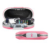 Master L.ck 5900DPNK Pink portable safe - open and closed