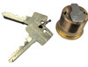 ASSA 6551-5-118-605-KD Mortise Cylinder with 2 keys showing standard cam