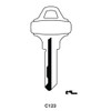 Ilco C123 Key Blank Line Drawing with Profile