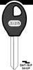 JMA DAT-19P Key Blank line drawing profile Image