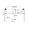 Ilco 452-F-3RH-201-628/313 Deadlatch Stoerfront Hardware