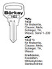 Borkey 1432 Key Blank Line Drawing Profile Image