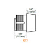 GMS ICT-7-Satin Brass-AR Tapered Housing