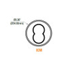 GMS ICM7-26D SFIC Mortise Cylinder Housing Front View