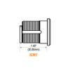 GMS ICM7-26D SFIC Mortise Cylinder Housing Side view with Dimensions
