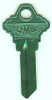 JMA SLG-3AT Aluminum Key Blank - Turquoise Color Side 1