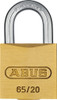 Abus 65/20 KA 201 Small 20mm Brass Body Padlock, Keyed Alike 201