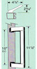 International PH-6000 AL Pull Handle for Narrow Stile Doors AL