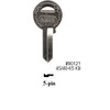 Key blank, for Abus 45/40 KD 5-pin 4540KB5 Mr Lock, Inc.