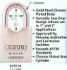 ABUS 83/55 Padlock specifications