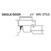 Cal-Royal 5000EO36 Stile Requirement image with dimensions