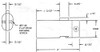 ESP PTR-2000S344 file cabinet lock dimensions