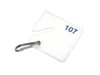 MMF Square Notch Tags White, 20-Pack Numbered 481->500