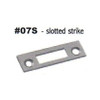 Olympus O7S US4 Slotted Strike Plate, Satin Brass FInish