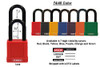 ABUS 74/40 Insulated padlock color selections