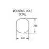 ESP Cam Lock metal mounting hole Dimensions