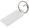 Lucky Line 1230010 Clear Key Tag with Tang Ring 12300-10 100/box