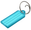 Lucky Line 123-30 blue key tag with tang ring