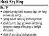 Lucky Line 75400 Key Ring Hook Style Product Details