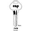 ESP RU46 Key Blank Line Drawing Image