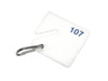 MMF Square Notch Tags White, 20-Pack Numbered 741->760