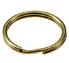 Lucky Line 77600 brass plated split ring, 1-1/4"