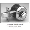 4512-03P-WA Mortise Cylinder Deadbolt - Thumb turn inside view