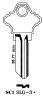 JMA SLG-3E Key Blank Line Drawing Profile Image