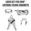 SRS 2188 Kit, for Hon Lateral File Cabinet, Keyed Different