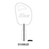 Ilco D1098JD Key Blank Line Drawing Profile Image