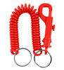 Lucky Line 41670 Red Jean Ring & Coil Key Chain 10 Pack