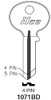 Ilco 1071BD Line Drawing Profile Image