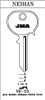 JMA NE-25 Key Blank Line Drawing Profile Image