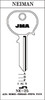 JMA NE-25 Key Blank Line Drawing Profile Image