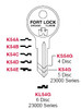 Compx Fort K54G Key Blank